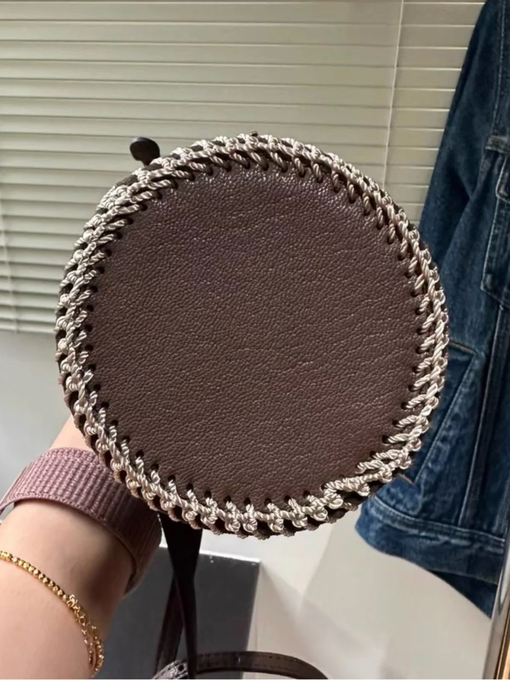 Anya Hindmarch eyes Brown Suede Bucket Crossbody - Picture 12 of 12